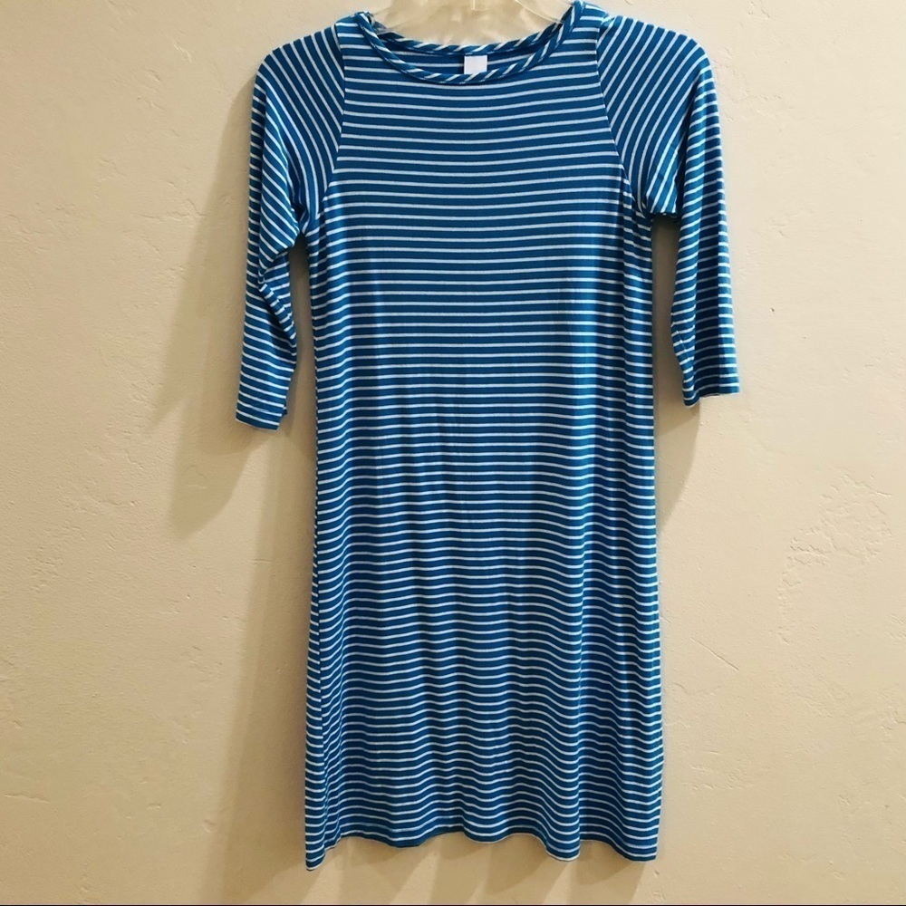 YALA, NWOT/ stripped midi dress/ XS